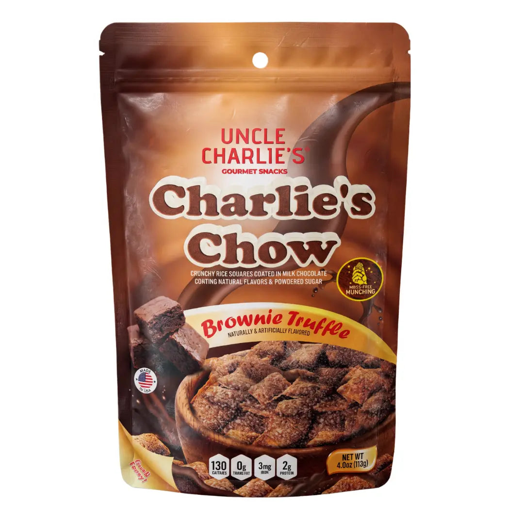 Brownie Truffle 6-Pack Bundle Charlie’s Chow pouch