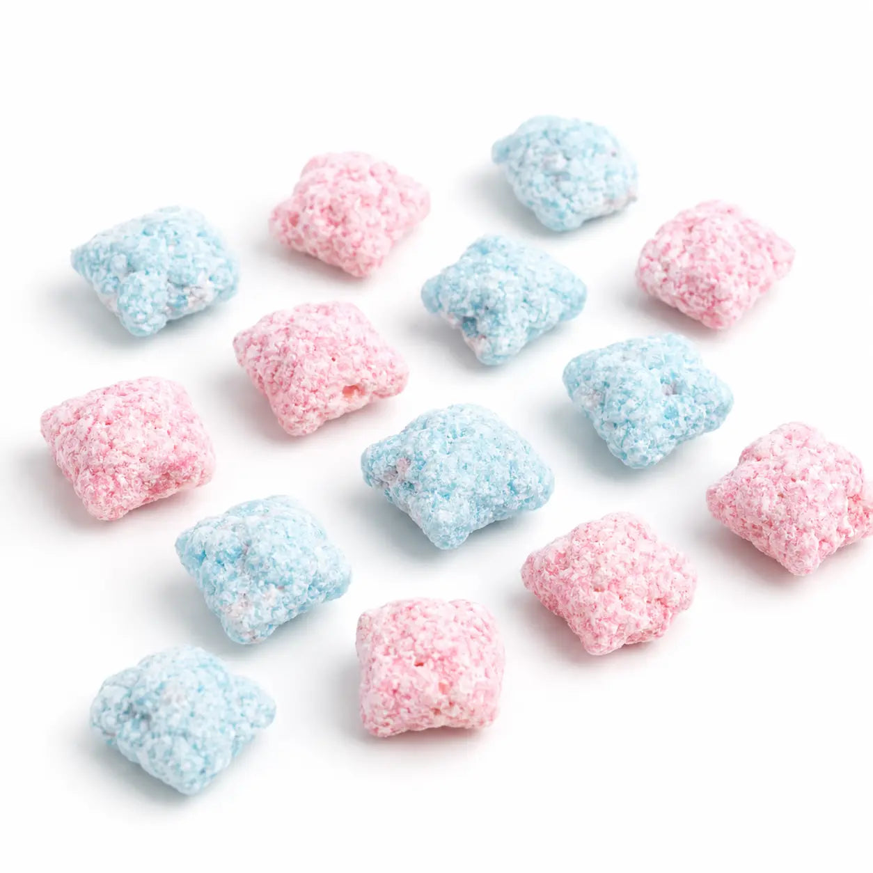 Cotton Candy crispy rice squares