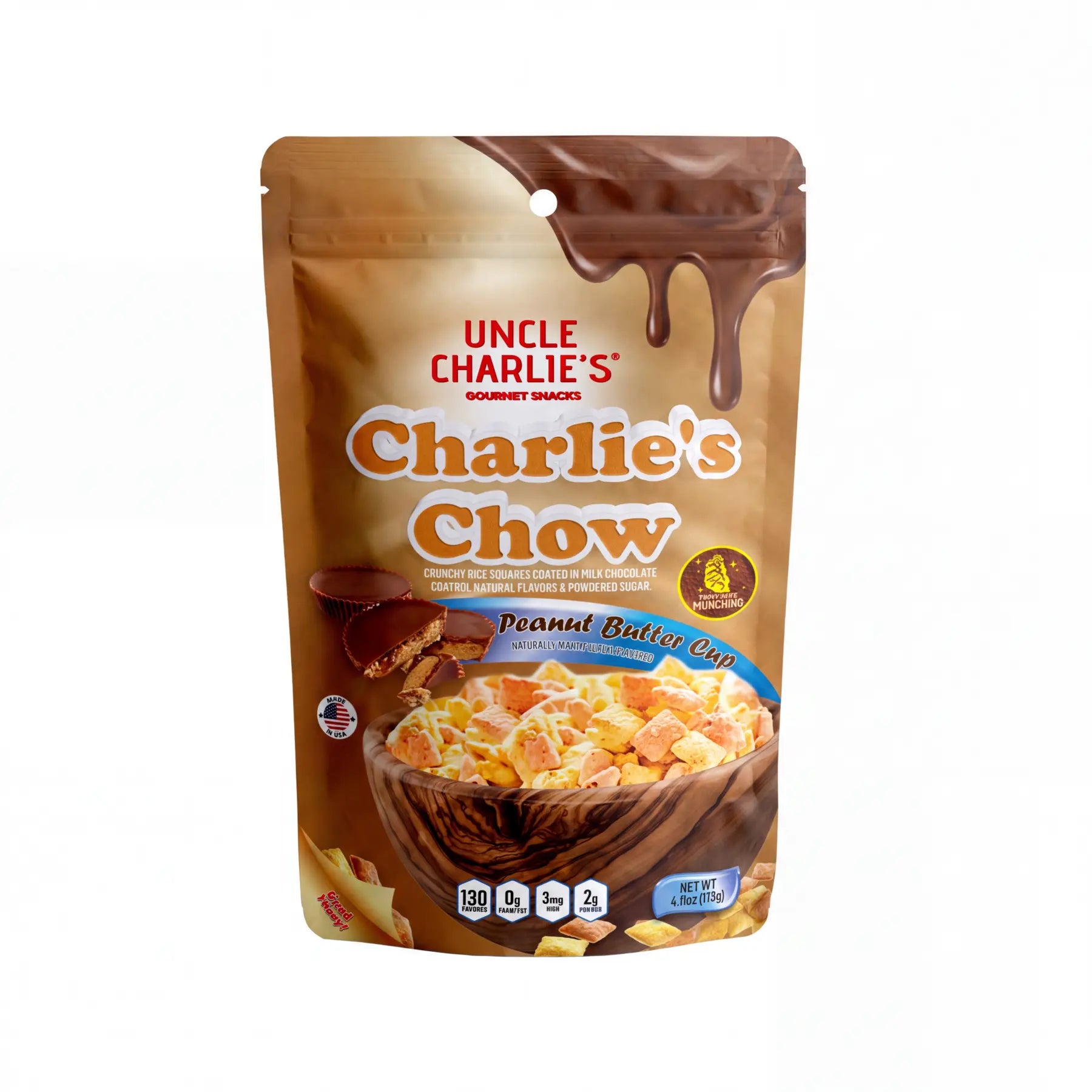 Peanut Butter Cup 6-Pack Bundle Charlie’s Chow pouch